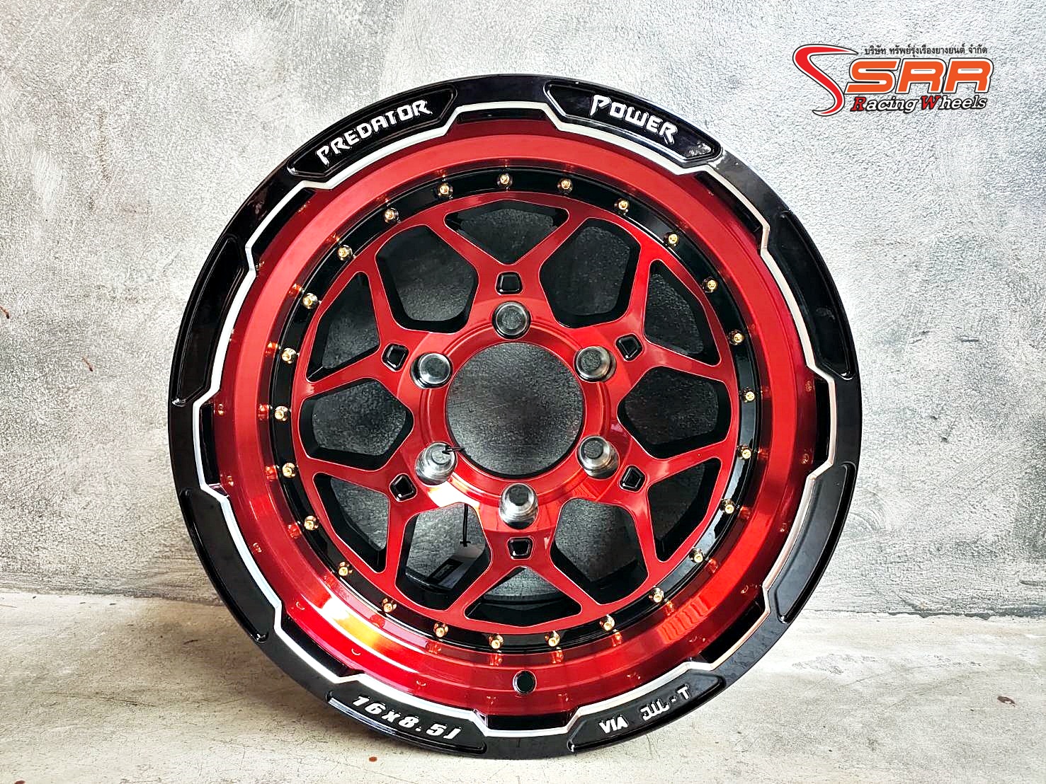 PREDATOR PD-31 ขอบ16 ET+0 6x139.7 XP-FP-Red-WC