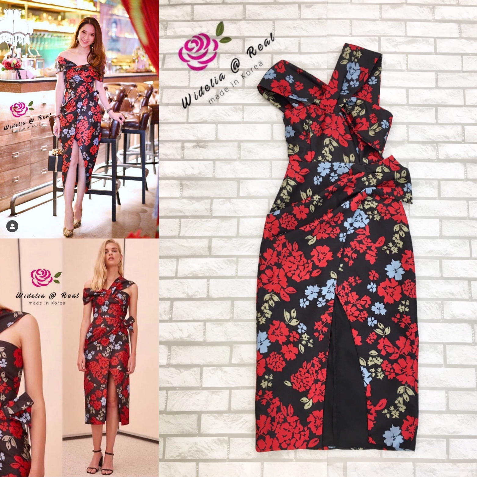 Keepsake Dress เดรสพิมพ์ลายสุดเก๋ เนื้อผ้ามีความหนาพอประมาณ อยู่ทรงสวย สีสันโดดเด่น