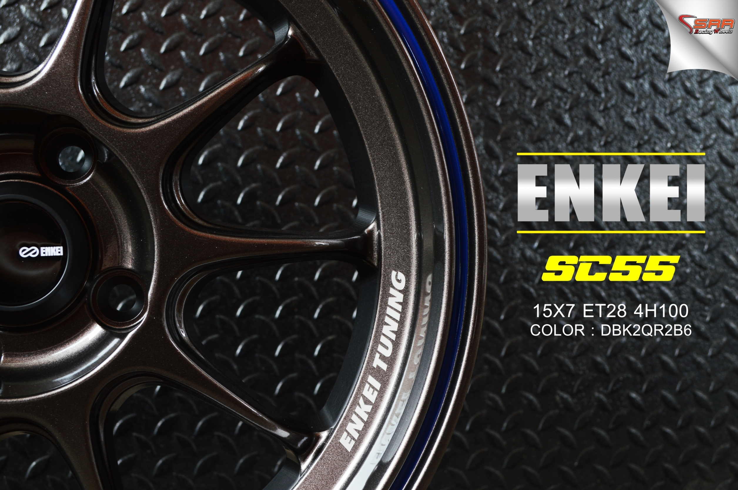 ENKEI TUNING SC55 ขอบ15 4x100 ET28 ราคาวงละ 3,500 บาท