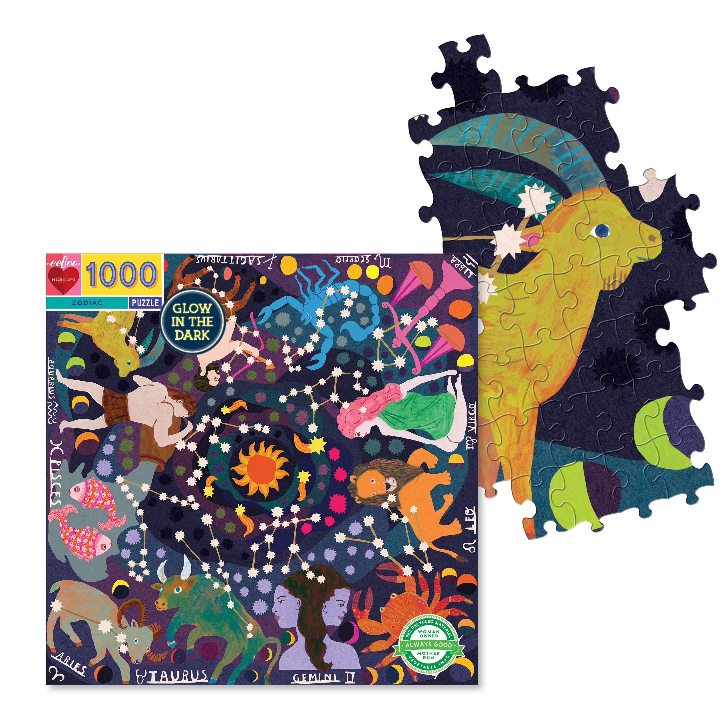 eeBoo - Zodiac (Glow in the Dark) 1000 pcs.
