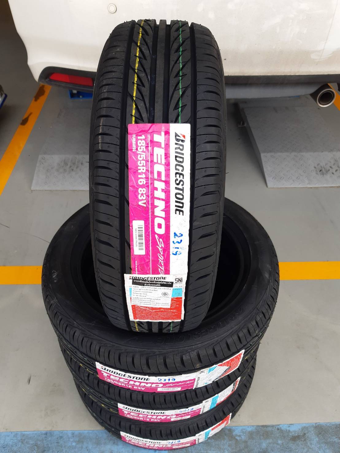 BRIDGESTONE TECHNO SPORTS 185/55R16 ยางใหม่ปี19 ราคาพิเศษ
