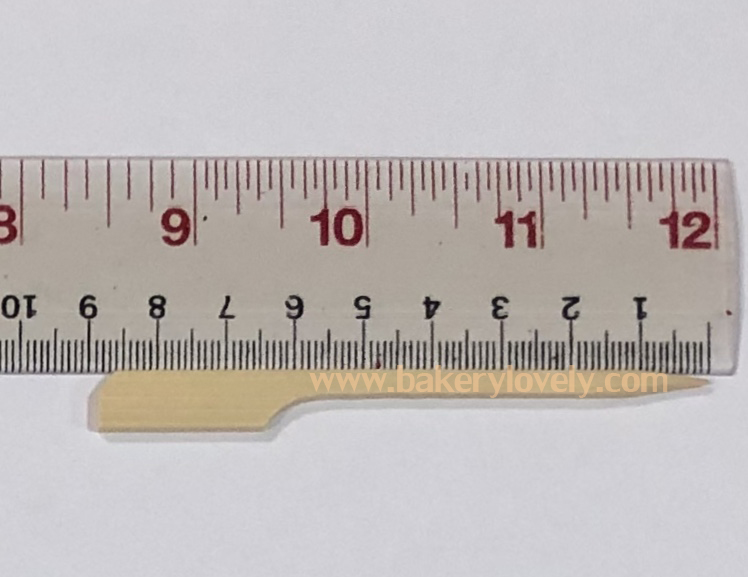 ไม้เสียบหัวธง เกรด A ยาว 9 cm เหลี่ยม