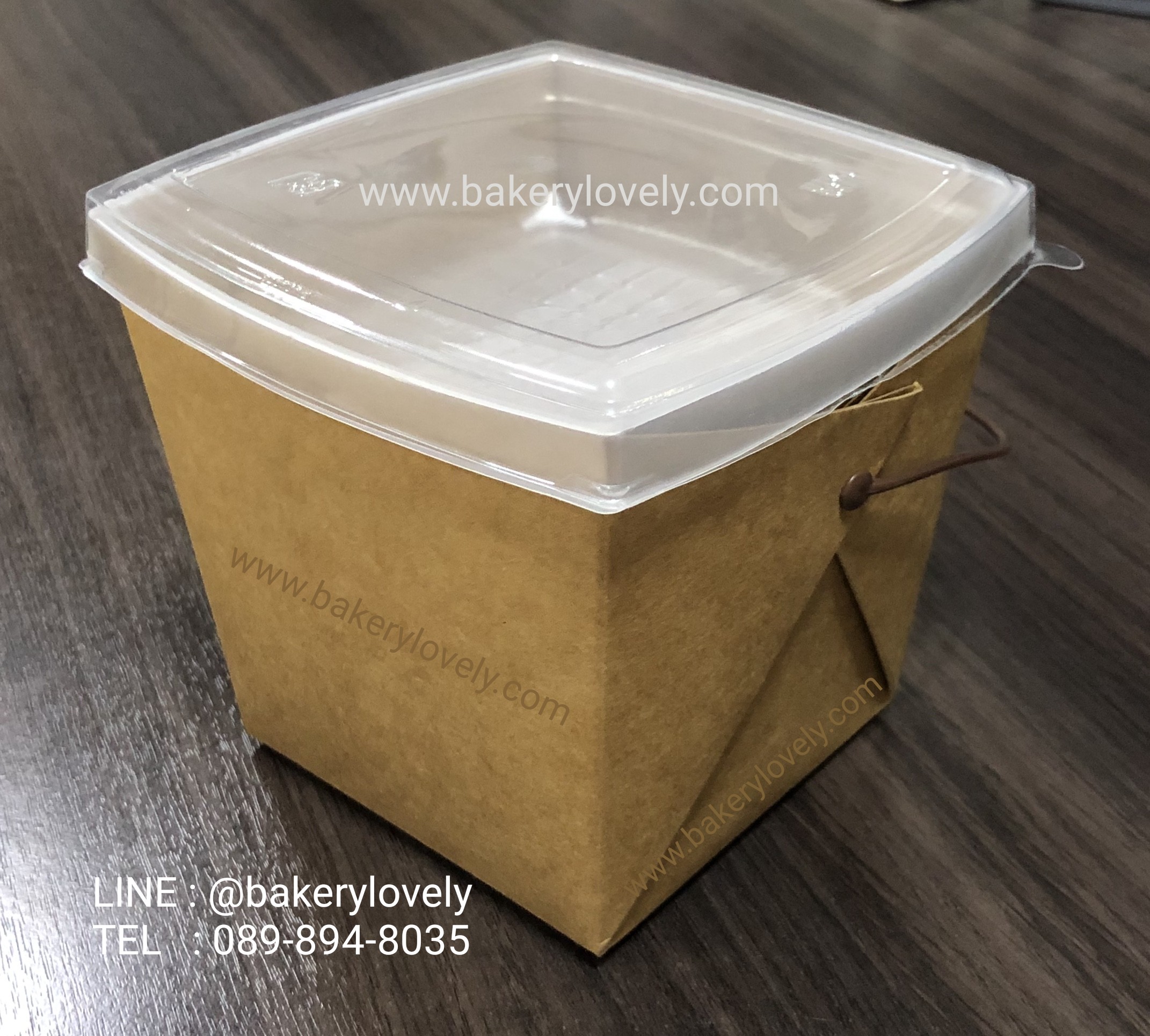 กล่องกระดาษหูหิ้ว สีน้ำตาล 2 ชั้น