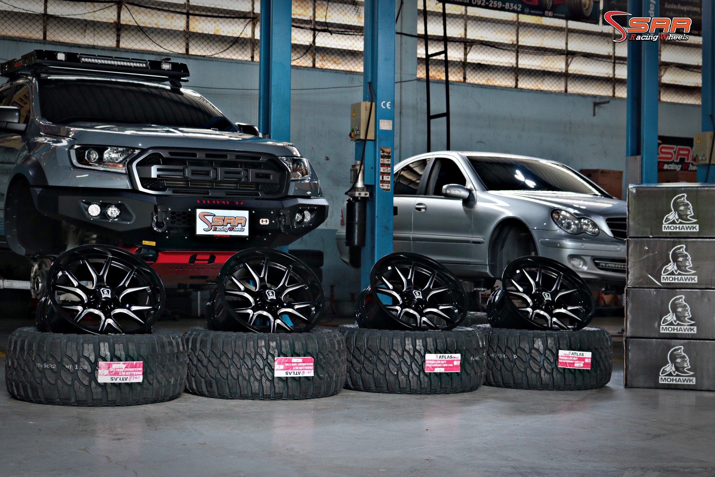 MOHAWK WP910 ขอบ18 และขอบ20 6x139.7 GLOSS BLACK MILLING