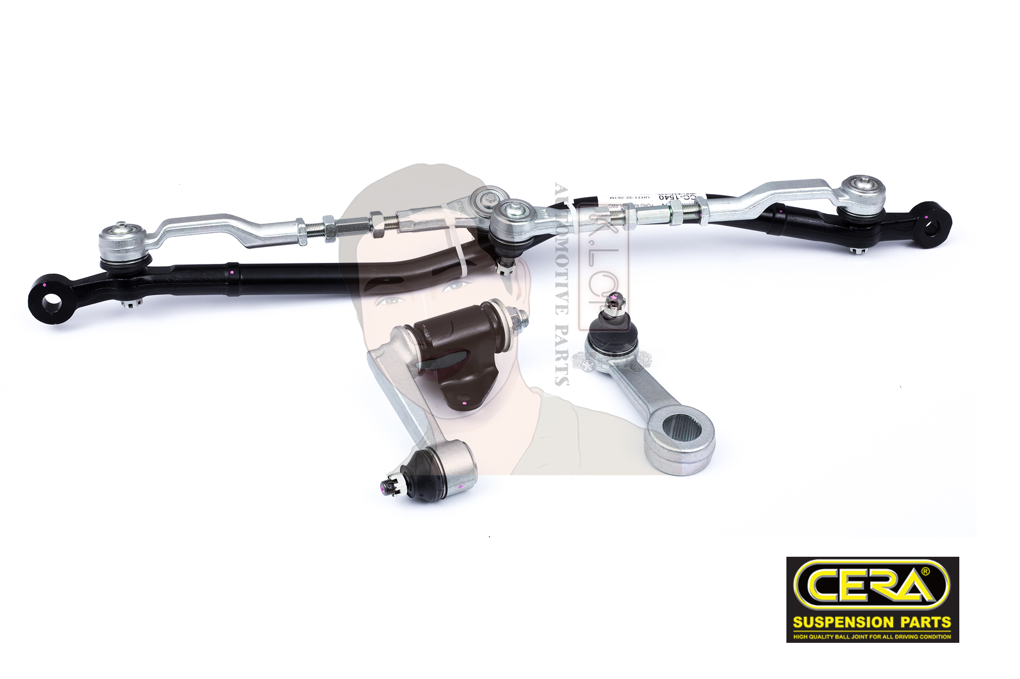 CG-0023 คันส่งทั้งชุด RANGER 4WD (ขาไก่พวงมาลัยเตเปอร์ใหญ่ 15.5 MM.) (CERA) (MADE IN THAILAND) *** มาอุดหนุนสินค้าไทยกันครับ