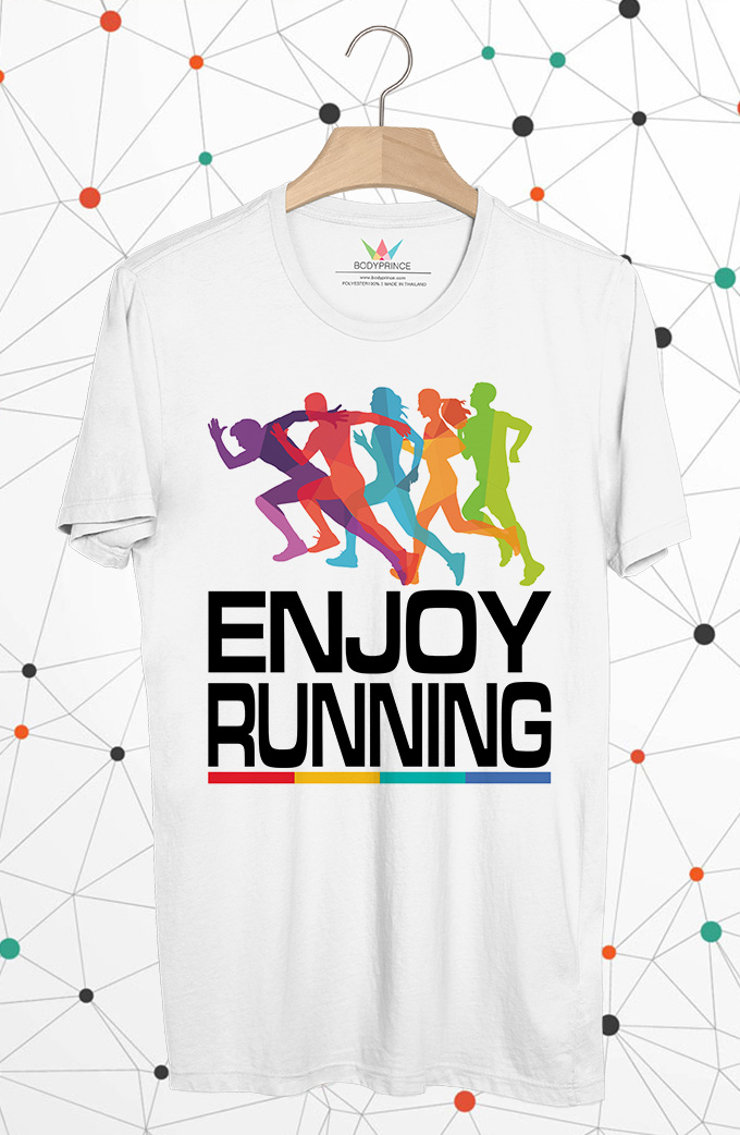 BP713 เสื้อยืด ENJOY RUNNING