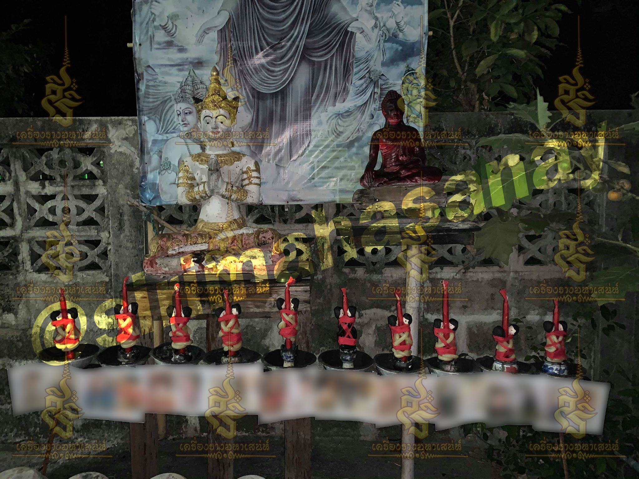 พิธีจุดเทียนเรียกจิต อาจารย์เสก สำนักสักยันต์ป๋ารมีเศรษฐีเรือนคำ