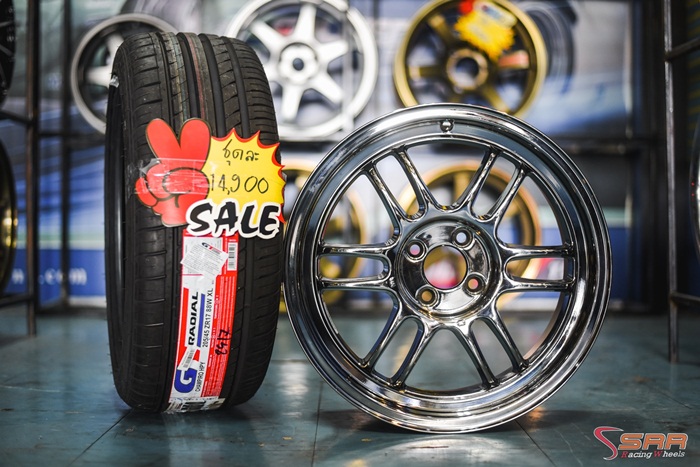 ล้อแม็กซ์ขอบ17 นิ้ว พร้อมยาง ชุดละ 14,900 บาท