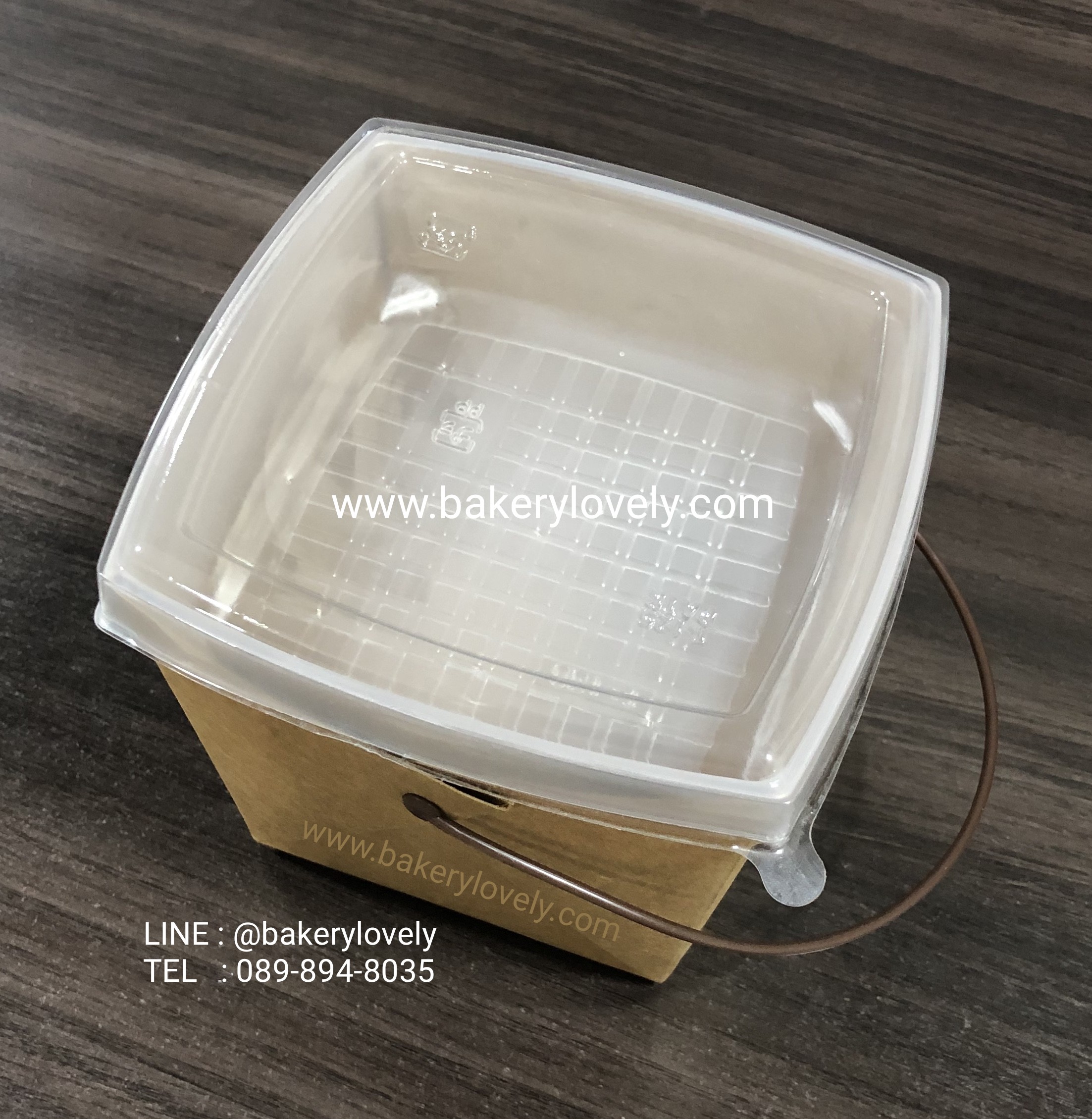 กล่องกระดาษหูหิ้ว สีน้ำตาล 2 ชั้น