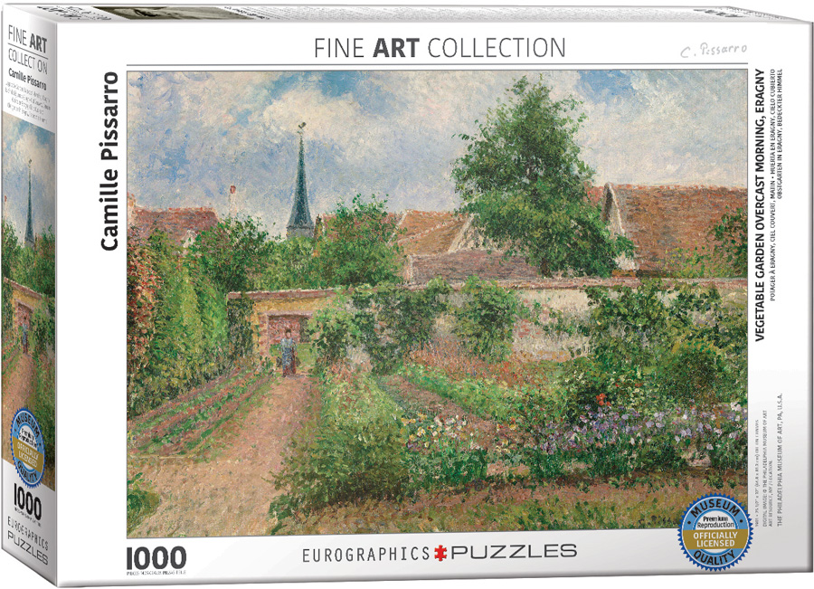 Eurographics - Vegetable Garden Overcast Morning, Eragny by Camille Pissarro (Non-Pattern) 1000 pcs.
