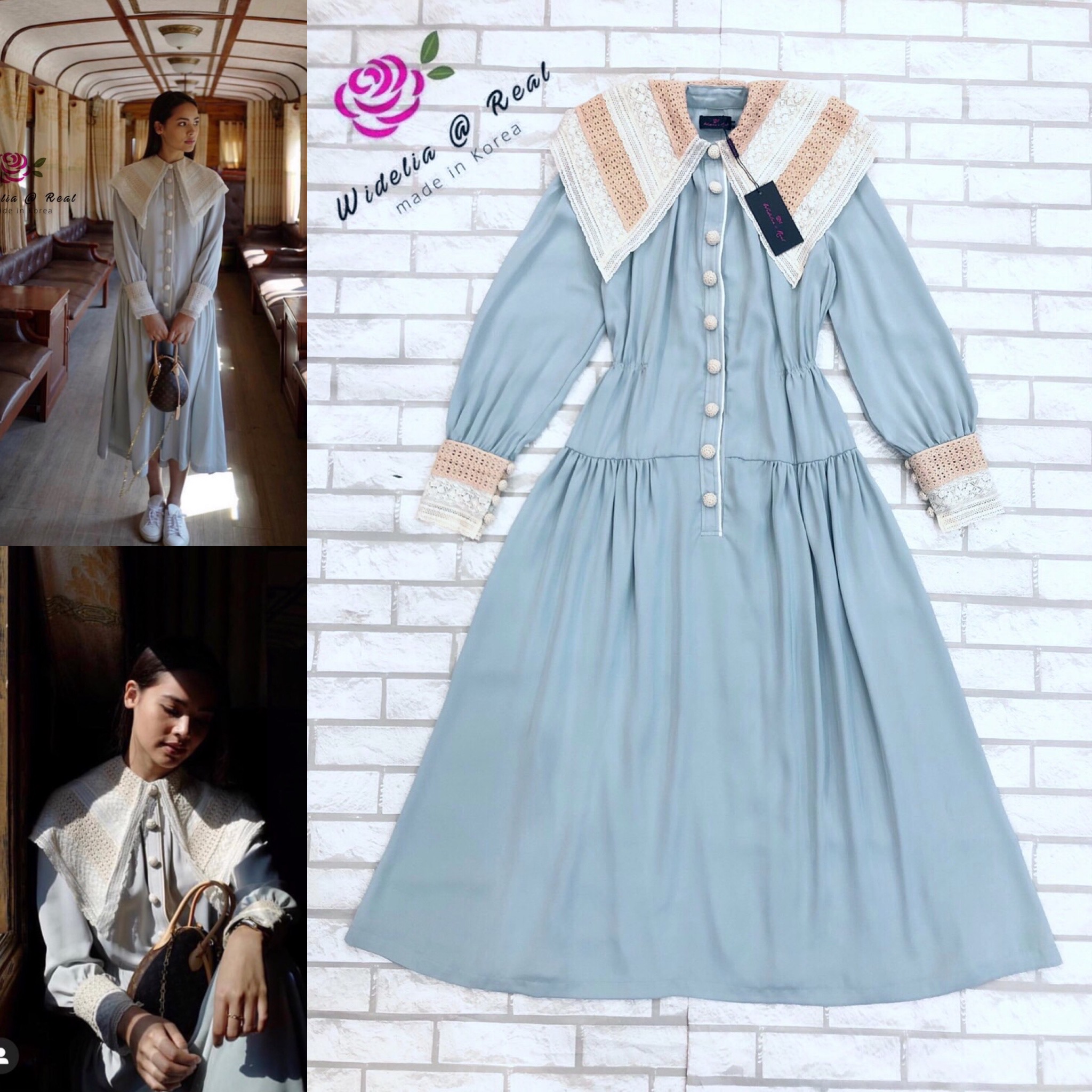 Janesuda Maxi Dress แม็กซี่เดรสตัวยาวแขนยาวแสนสวย