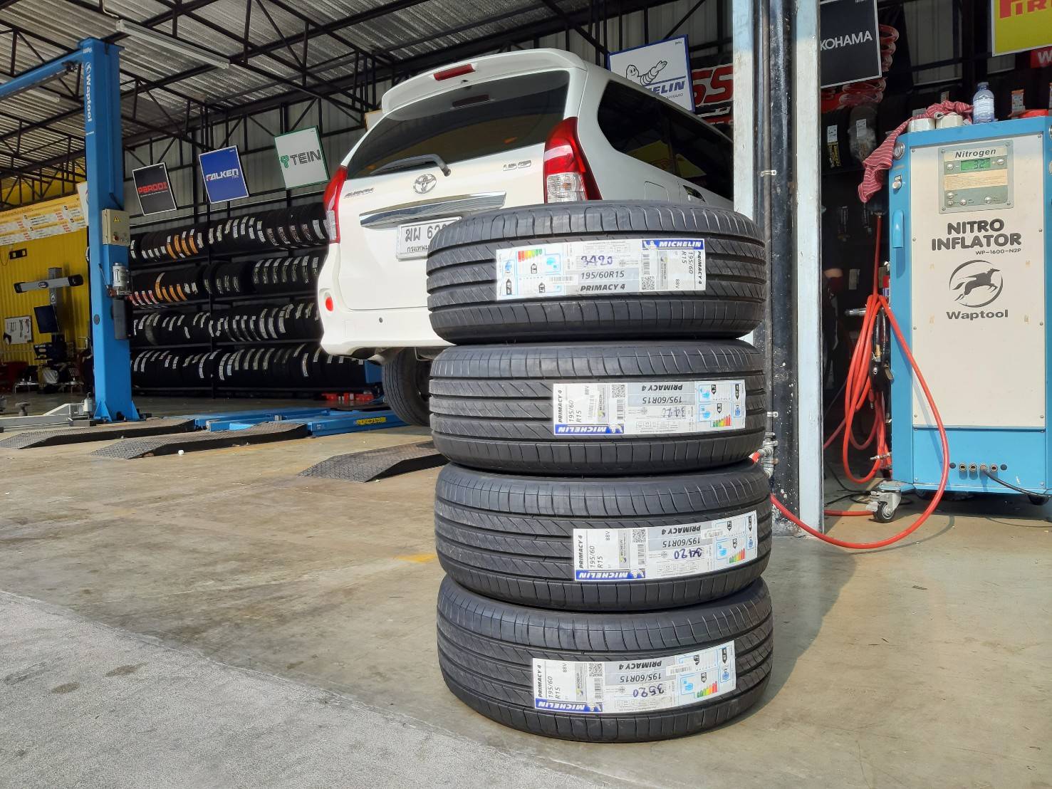 MICHELIN PRIMACY4 195/60R15 ยางปี2020 ราคาพิเศษ
