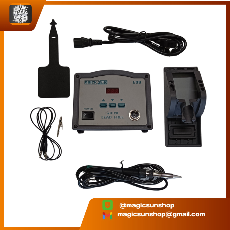 QUICK LEAD FREE SOLDERING STATION 150 W Input : 220 VAC 205 ESD