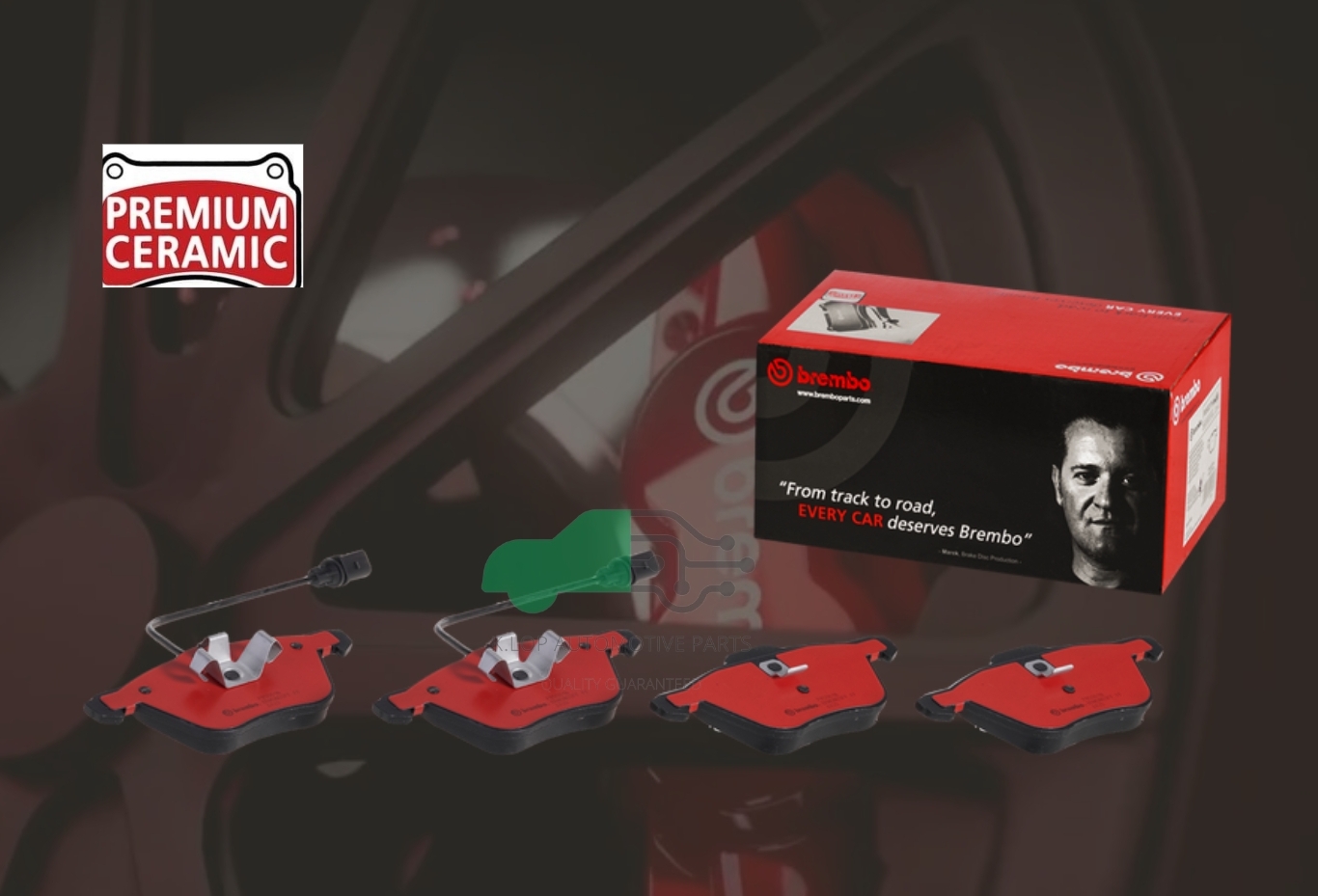 P85 061N ผ้าเบรกหน้า BREMBO รุ่น Ceramic) VW Caravelle T4 (2.8) 00-05