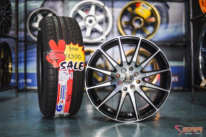 ล้อแม็กซ์ขอบ17 นิ้ว พร้อมยาง ชุดละ 14,900 บาท