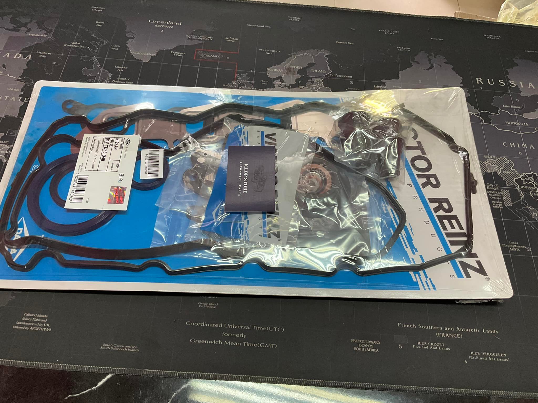 01V YD25 ปะเก็นชุดใหญ่(Victor Reinz) Nissan Navara NP300,D22T,D40 /Frontier /Urvan เครื่องยนต์ YD25DD-Ti (ปะเก็นฝาสูบ วิคเตอร์ไรน์ช)