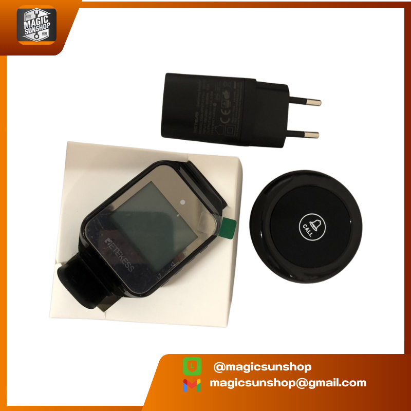 925057 Retekess Wireless Calling System TD108 Watch & TD032 Transmitter Button (1 key black x10pcs)