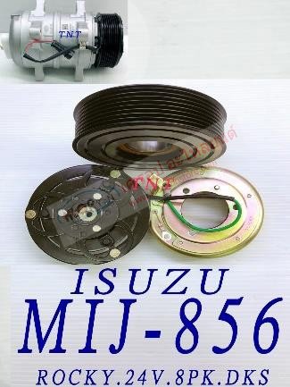 MIJ-856 (ชุดหน้าคลัทช์ ยี่ห้อ MIJ) ISUZU ROCKY (24V. 8PK. DKS)