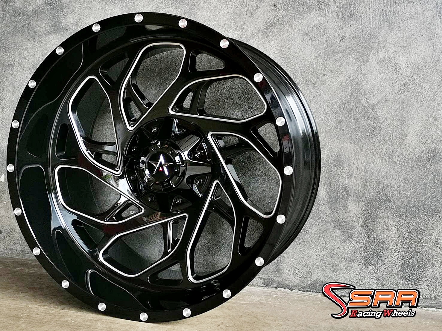 OASIS OW036 ขอบ22 6H139.7 ET-42 BLACK-MILLED ราคาพิเศษ