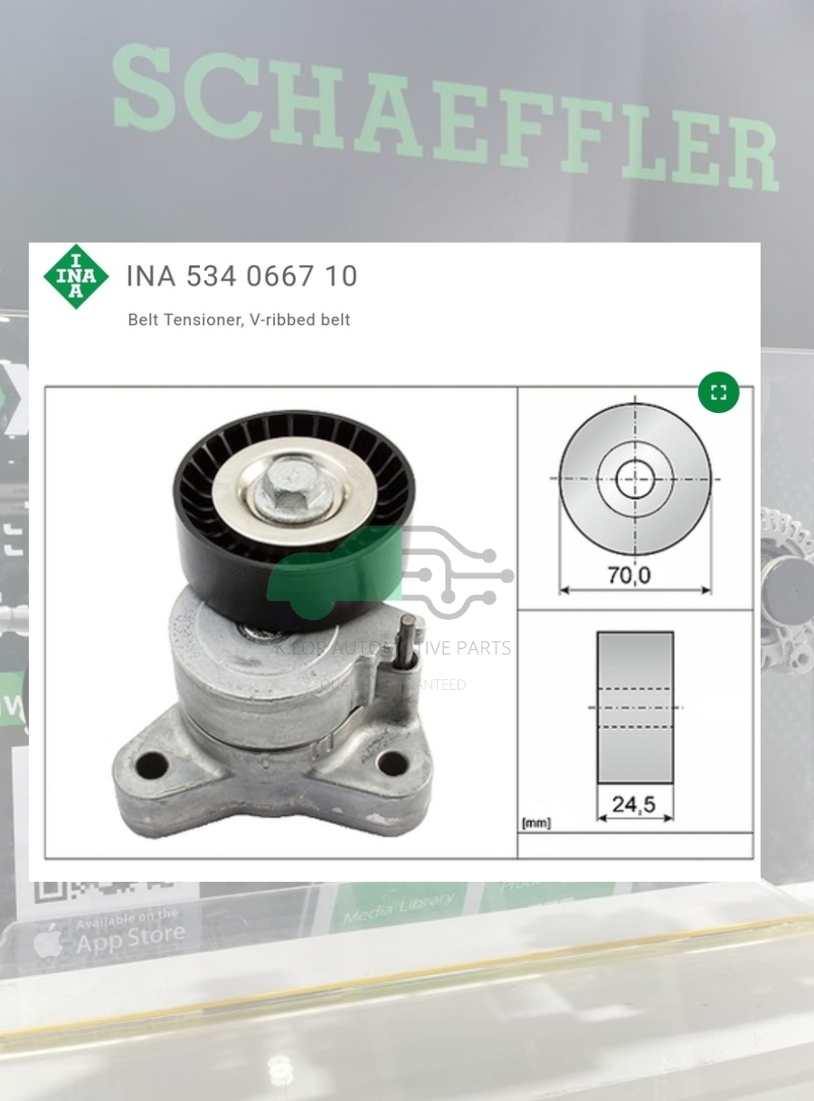 ชุดตั้งสายพาน(INA) : 4B11 Lancer EX 2.0 ปี 09 CY4