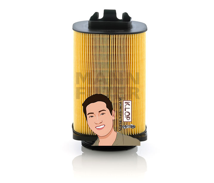 ไส้กรองอากาศ BENZ C180 BLUE EFFICI (W204), E200, E250 (W212), A/C207(M274) : MANN-FILTER***งานพรีเมี่ยมแท้นำเข้ายุโรป (C14006)
