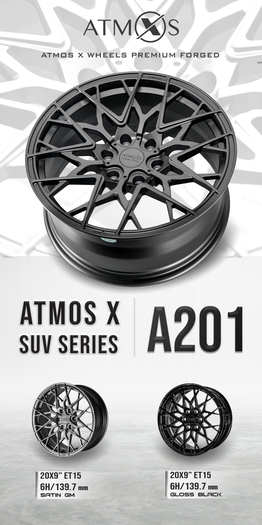 ATMOS X Premium Forged SUV Series รุ่น A201 มีจำหน่ายที่ร้าน SRR