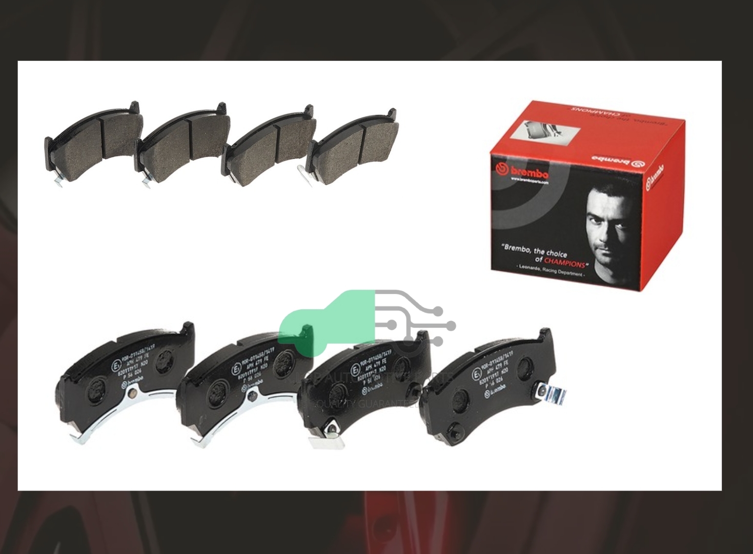 P56 026B ผ้าเบรกหน้า (แท้ BREMBO รุ่น Black) SUNNY B14, PRESIA R11