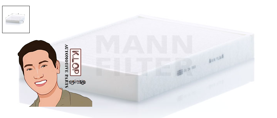 CU34003 ไส้กรองแอร์ (VOLVO) ไสก้ รองแอรช์ าโคล S90D4/XC60T5,D4/XC90D5,T8 Gen II : 2.0 CC : MANN-FILTER แท้นำเข้ายุโรป
