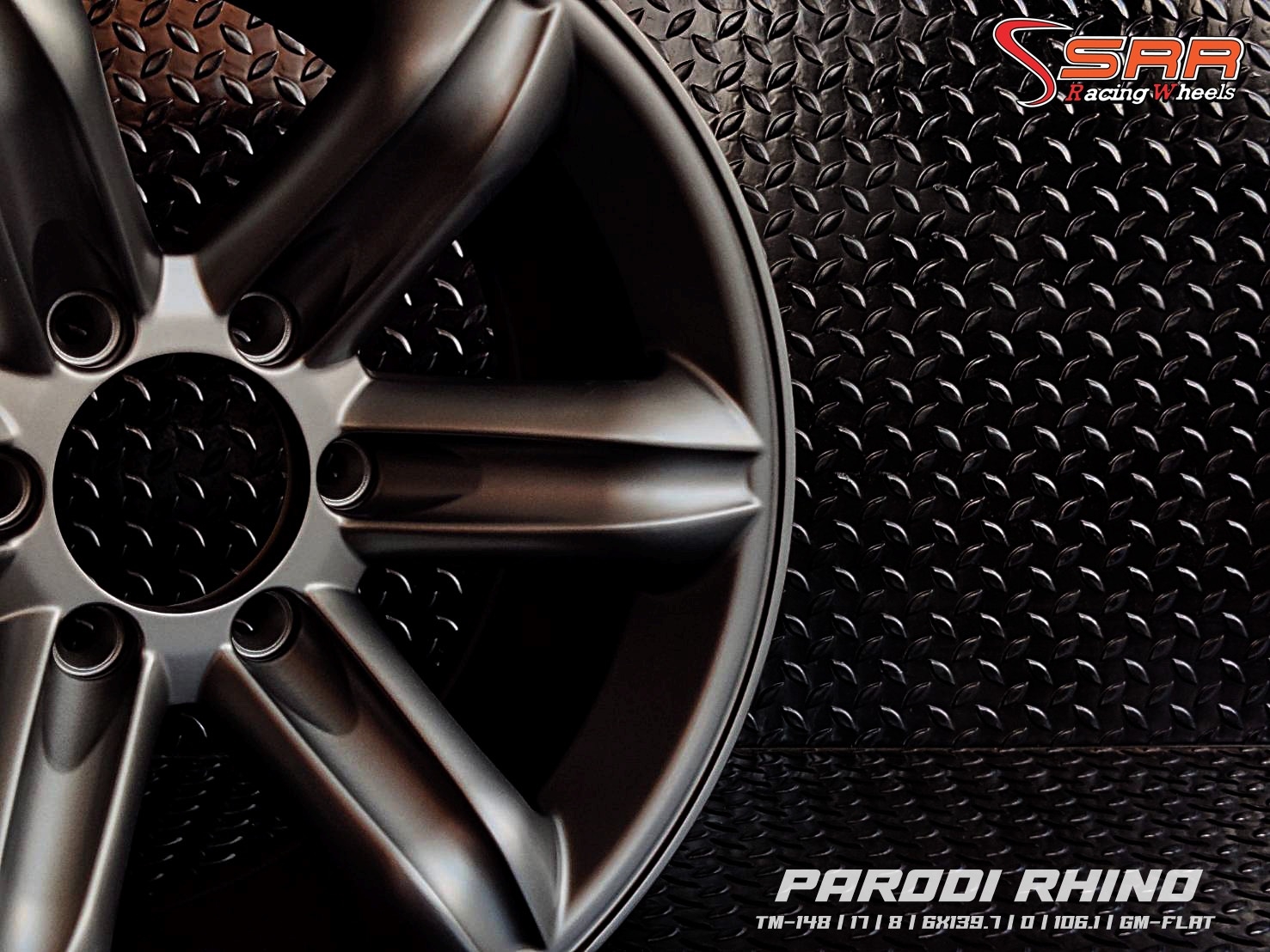 ล้อเล็บเหยี่ยว PARODI RHINO ขอบ17 6H139.7 ET0 สีเทาด้าน ราคาพิเศษ
