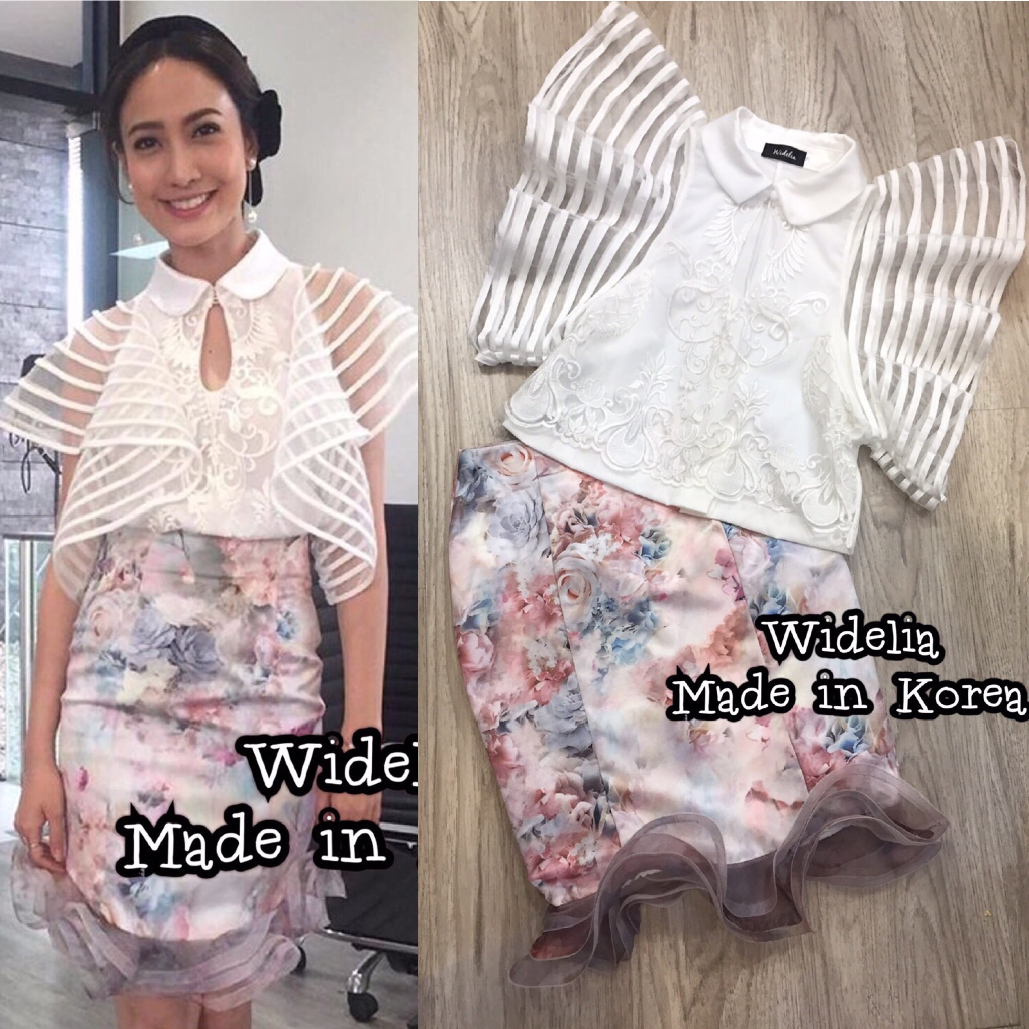 *พร้อมส่ง*THEA Set เสื้อแขนกุดตัวสวยปกบัวสุดปัง
