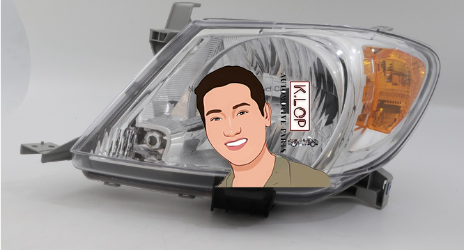 ไฟหน้า TOYOTA VIGO ปี 2004 มุมส้ม TYC /ต่อข้าง