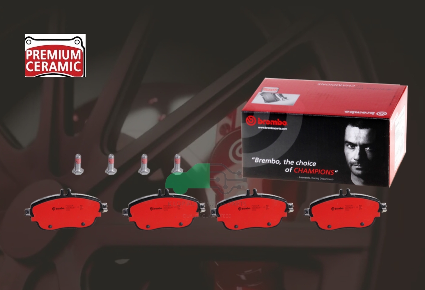 P50 093N ผ้าเบรกหน้า (แท้ BREMBO รุ่น Ceramic) BENZิ A W176 (180 200 250), B W246 (180 200 220)