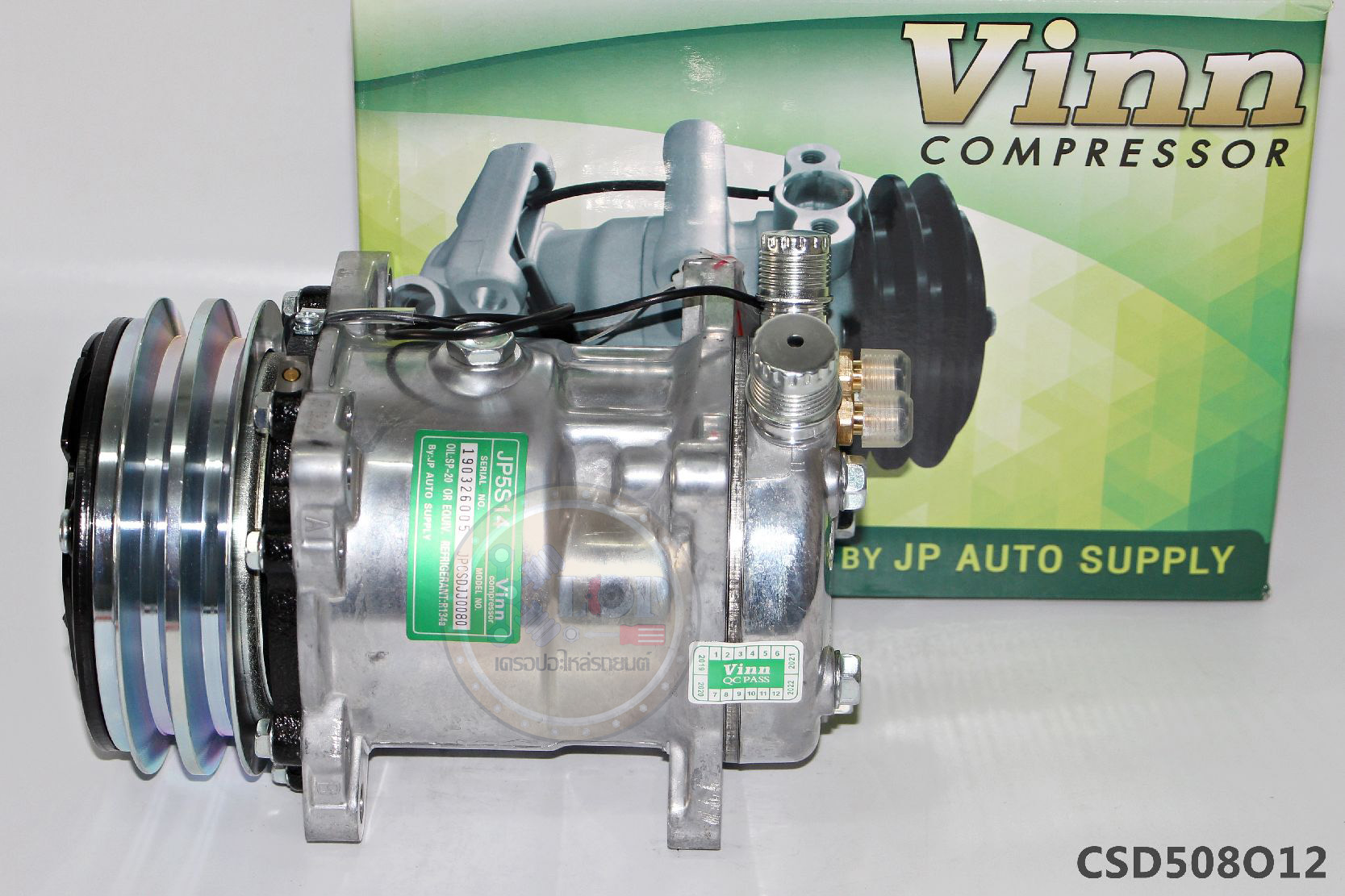CSD508O12 คอมแอร์ Sandenโดย(Vinn) SD 5S14 2A 12v. R134 (508) O