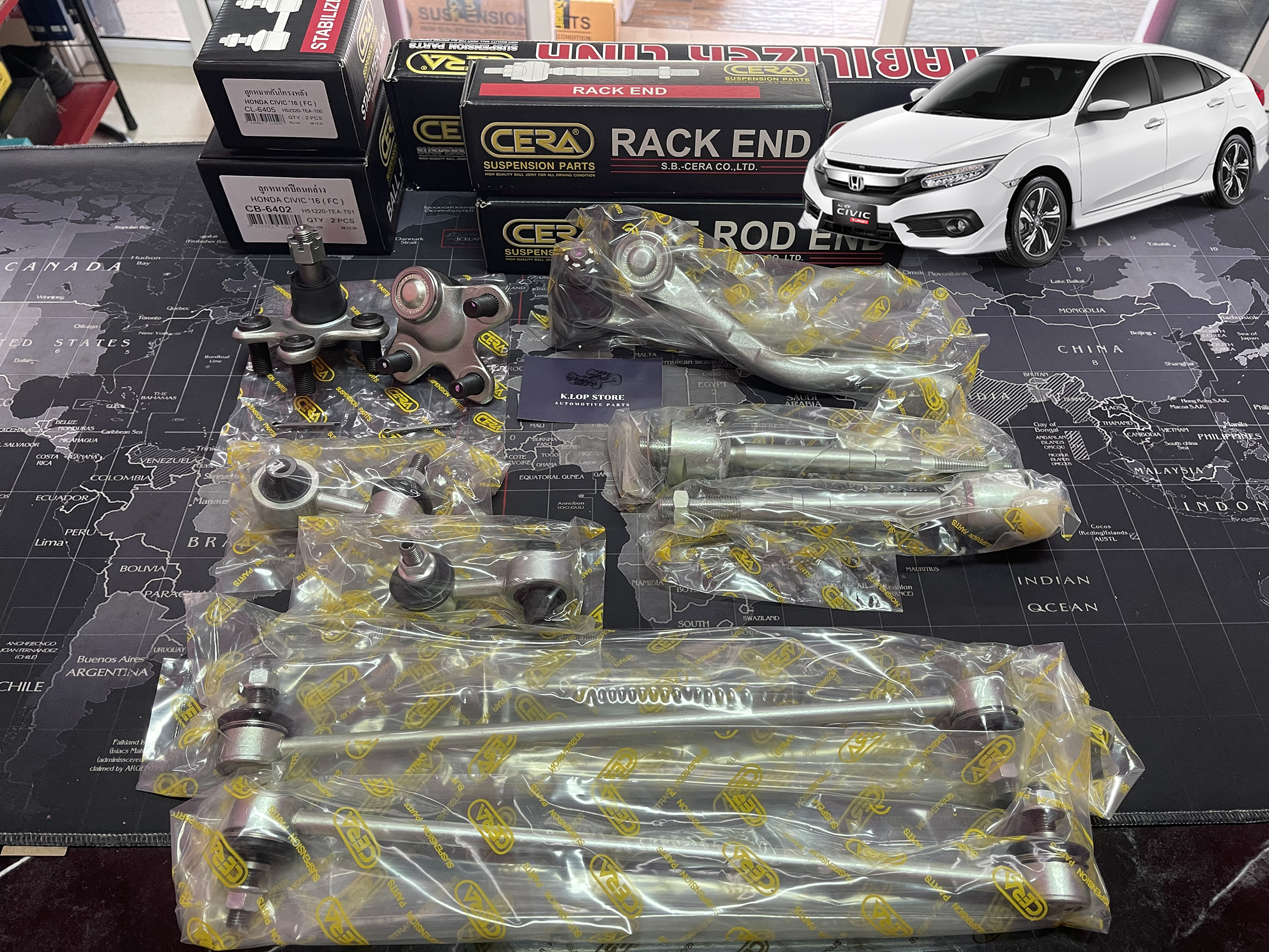 ชุดเปลี่ยนลูกหมากช่วงล่าง HONDA CIVIC FC (MADE IN THAILAND) *** มาอุดหนุนสินค้าไทยกันครับ