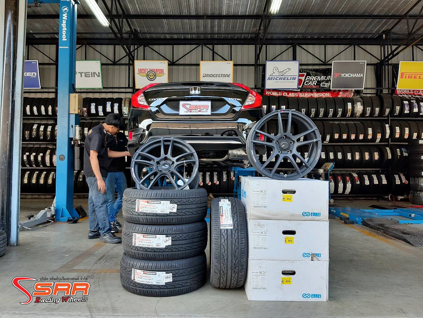 ENKEI TUNING SC24 ขอบ18 5x114.3 ET+40 XGBQR2