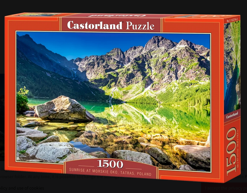 Castorland - Sunrise at Morskie Oko Tatras Poland 1500 pcs.