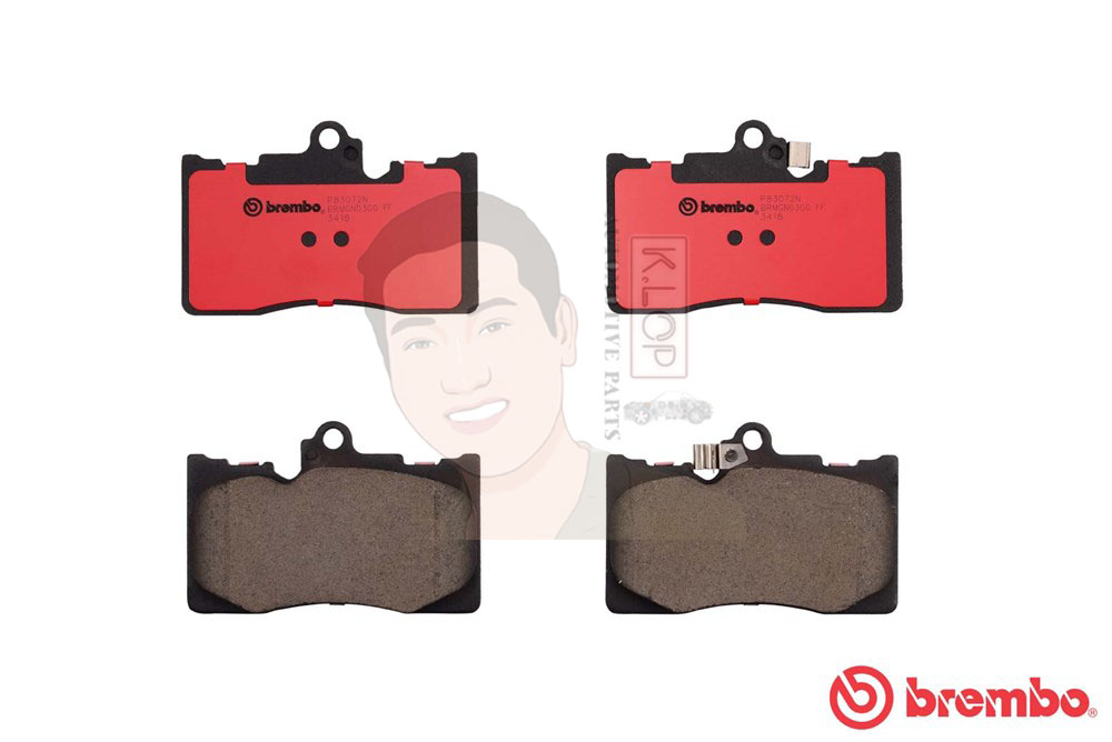 P83 072C ผ้าเบรก F (แท้ BREMBO รุ่น Ceramic) LEXUS จีเอสGS300 430 450 ปี2005-2011 / LEXUS จีเอส GS300h 450h ปี2011->