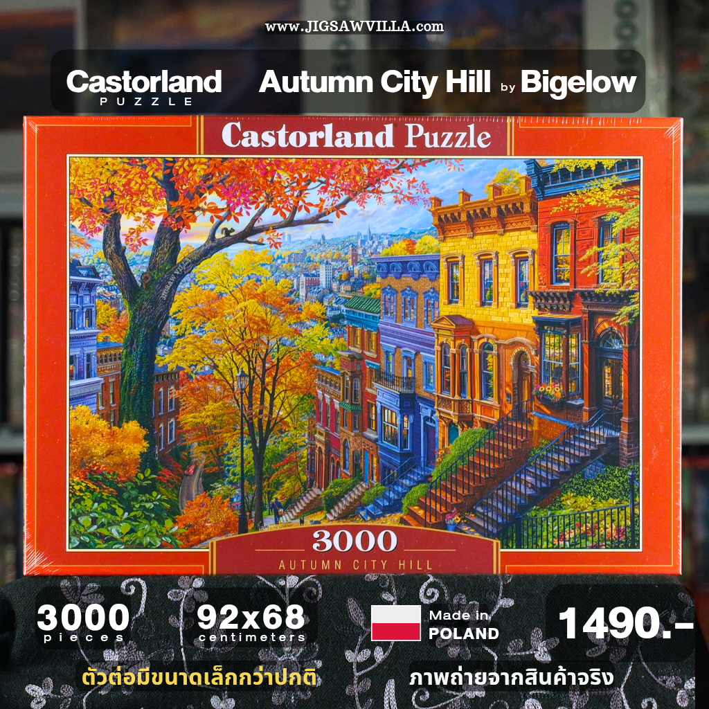 Castorland - Autumn City Hill by Bigelow 3000 pcs.