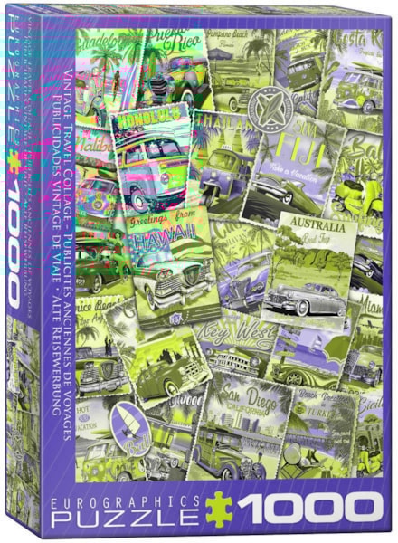 Eurographics - Vintage Travel Collage (Non-Pattern) 1000 pcs.