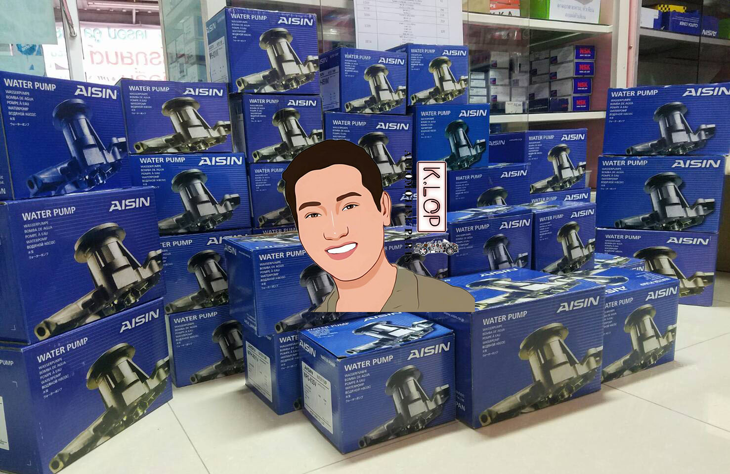 ปั้มน้ำ AISIN (DAIHATSU D-030 EF)