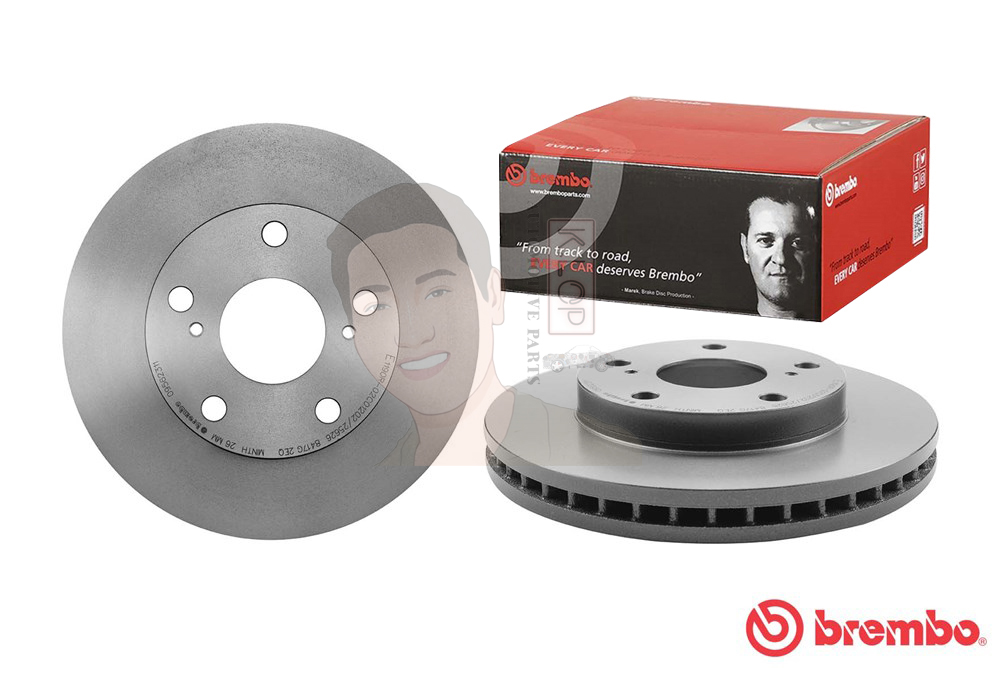 09 5623 11 จานเบรค ล้อ F (ยี่ห้อ BREMBO) รุ่น UV TOYOTA Camry 2.2 SXV10, SXV20 ปี 1991-1998