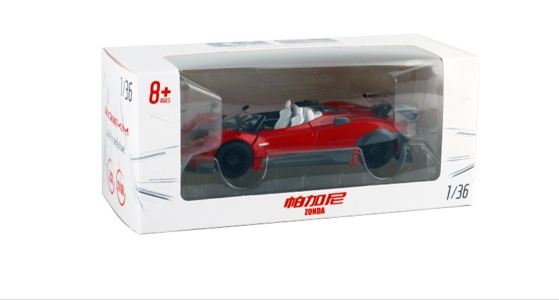 Pagani Zonda Scale 1:36 โมเดลรถเหล็ก (ปลีก-ส่ง) JK