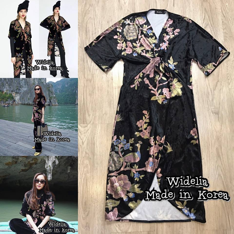 *พร้อมส่ง*ZR. Cape :: เสื้อคลุมตัวชิค ตัวเสื้อมาในลายดอกไม้สีสวย