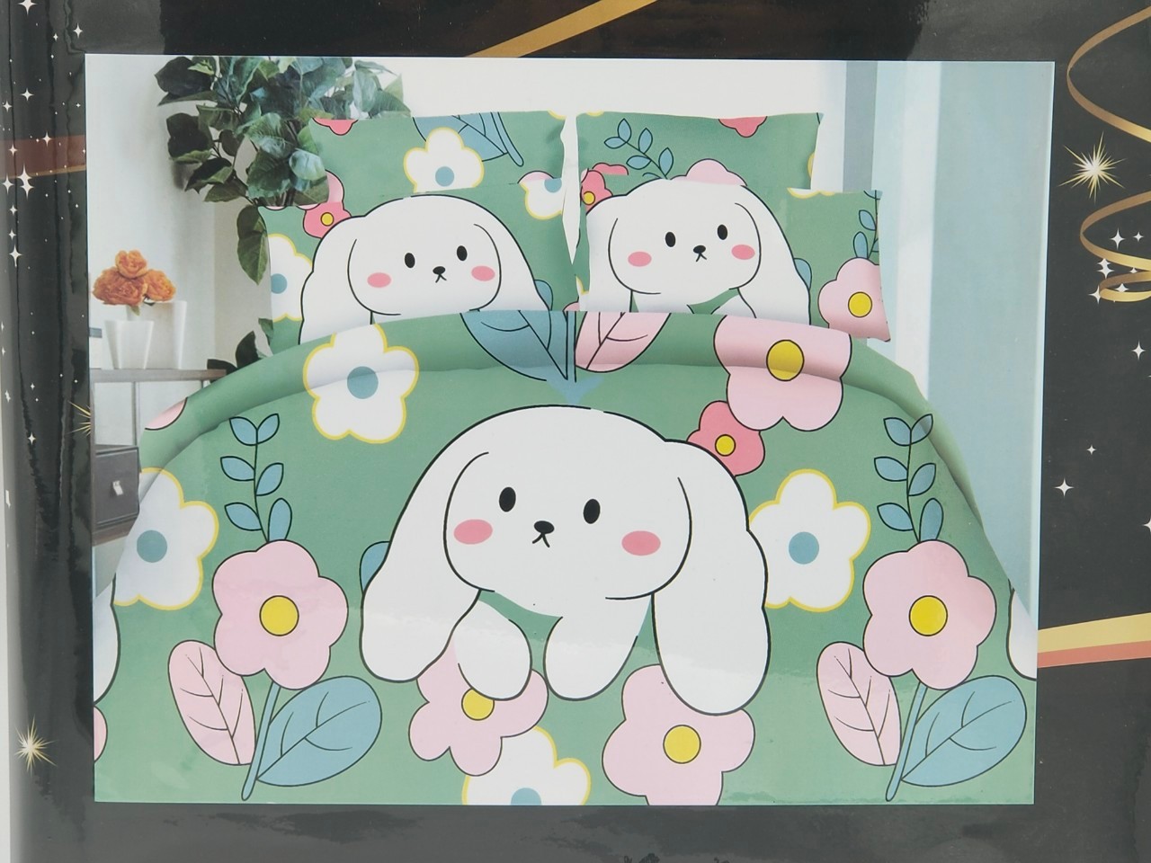 ชุดนวมลายการ์ตูน 6 ฟุต #มียางรัดมุม 360 องศา งานพรีเมี่ยม(เกรด AA) ( 6ชุดคละลาย)