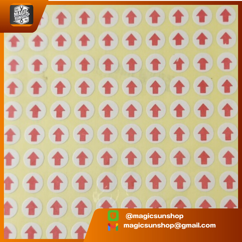 907313 สติ๊กเกอร์ลาย ลูกศรสีแดง 0.8 ซม