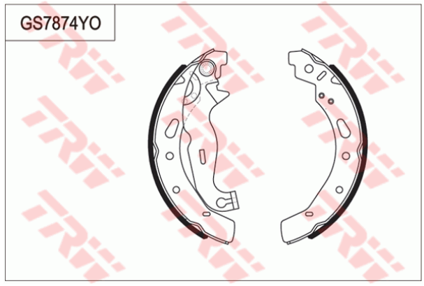 GS7874 ก้ามเบรกหลัง TRW : MAZDA 2 1.5, FORD FIESTA 1.6