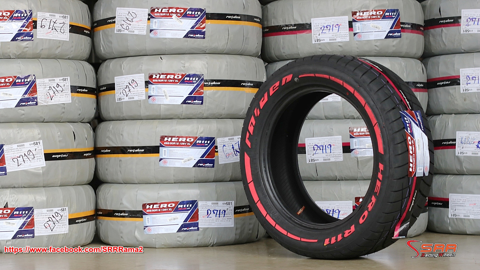 RAIDEN HERO R111 255/50R18 ยางขอบแดง ลดราคาพิเศษ