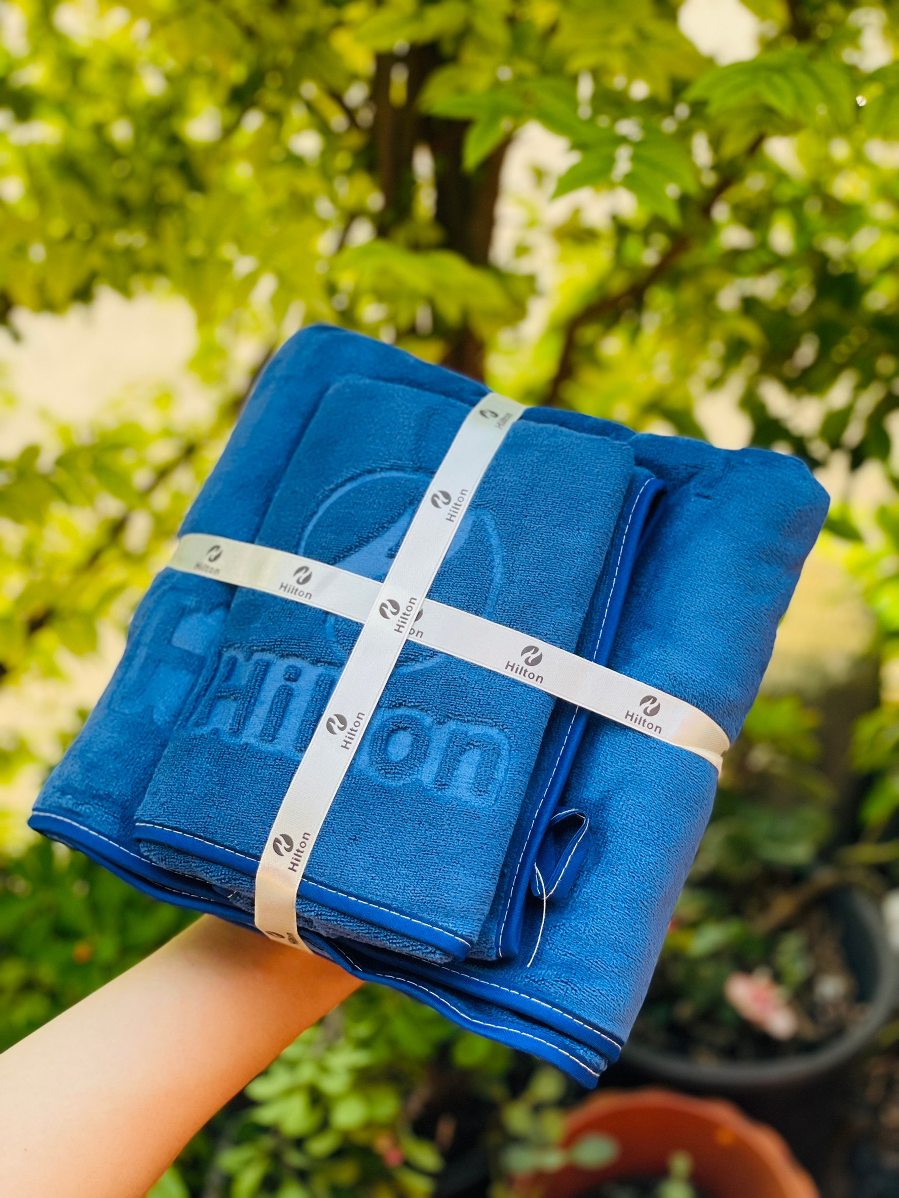 เซ็ตผ้าเช็ดตัวขนเป็ดรุ่นหนา Hilton (12 ผืน)