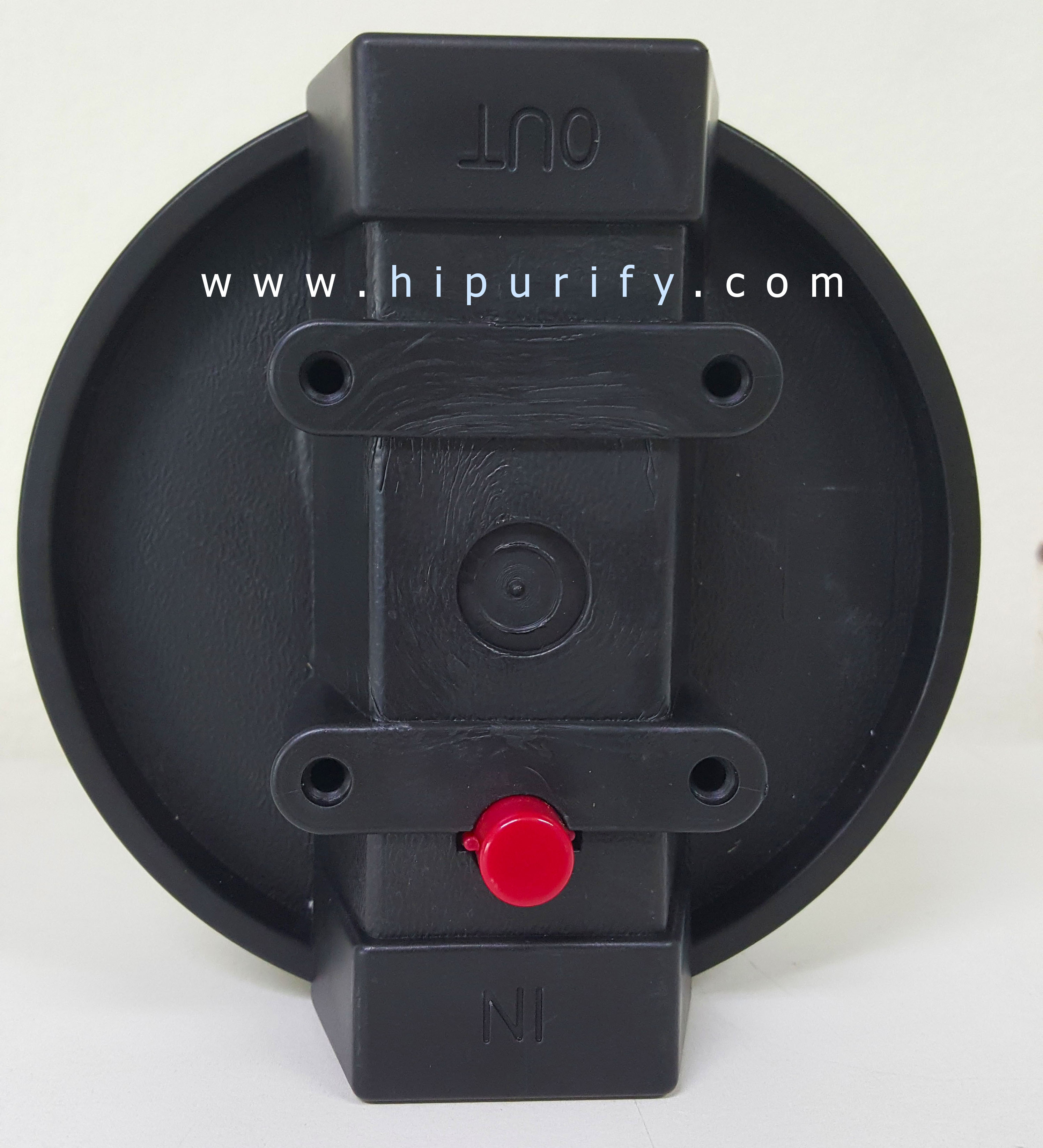 กระบอกกรองน้ำ Housing ใส 10 นิ้ว รูเกลียวพลาสติก 1/2นิ้ว(4 หุน) ฝาดำ (ครบชุดไม่รวมไส้กรอง)