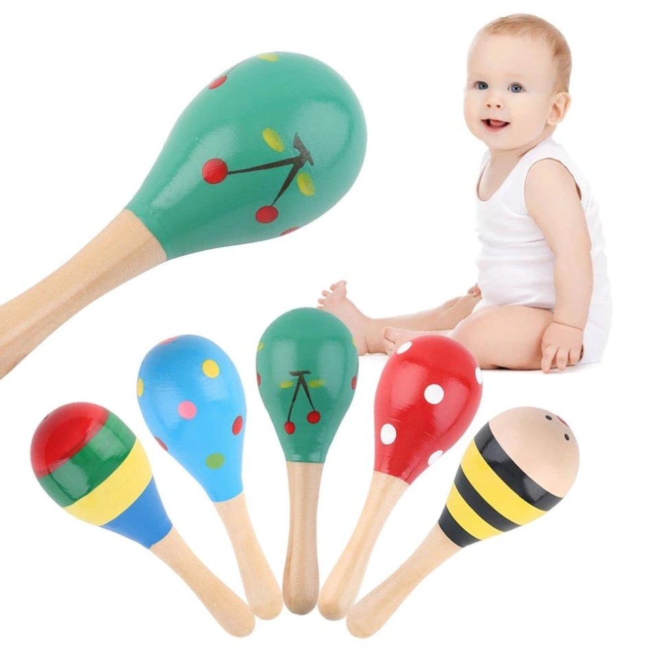 มาราคัส (ลูกแซก) ของเล่นไม้ เขย่า